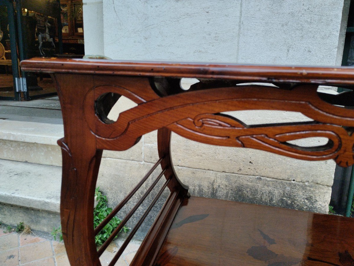 Tea Table - Art Nouveau - Iris - Nancy School - C. 1900.-photo-3