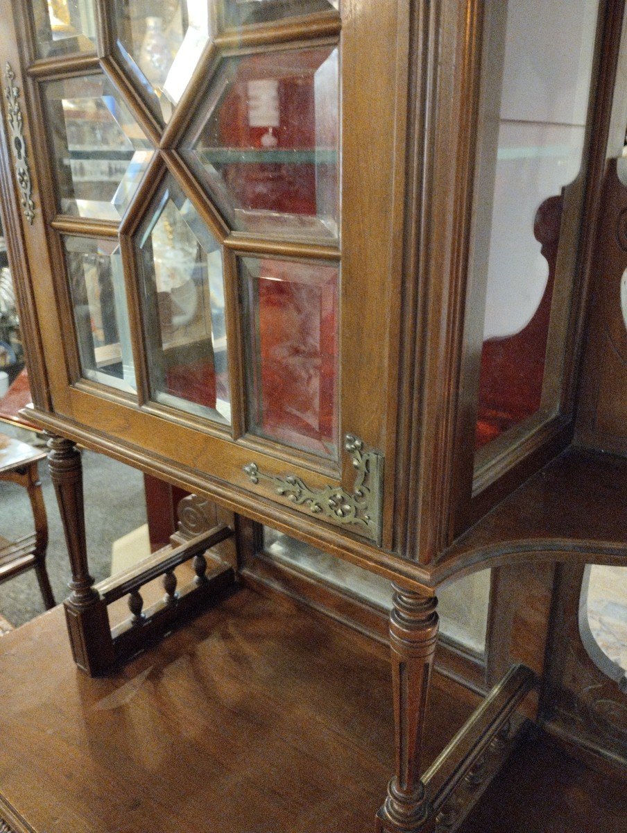 Cabinet - Walnut - Brass - C. 1900.-photo-2