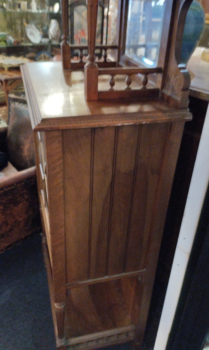 Cabinet - Walnut - Brass - C. 1900.-photo-4