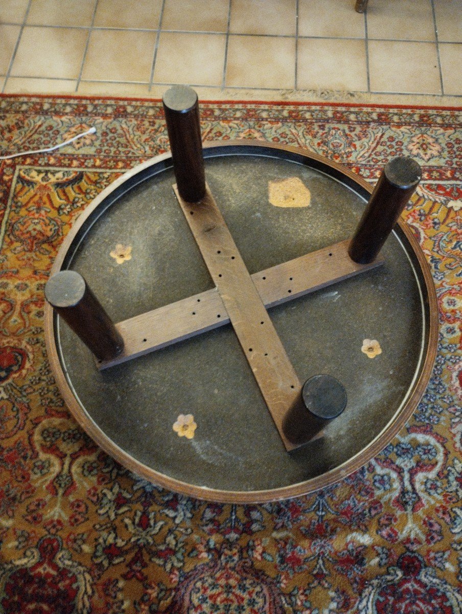 Coffee Table - Herbarium - Ceramic - Raymonde Leduc - V. 1960.-photo-3