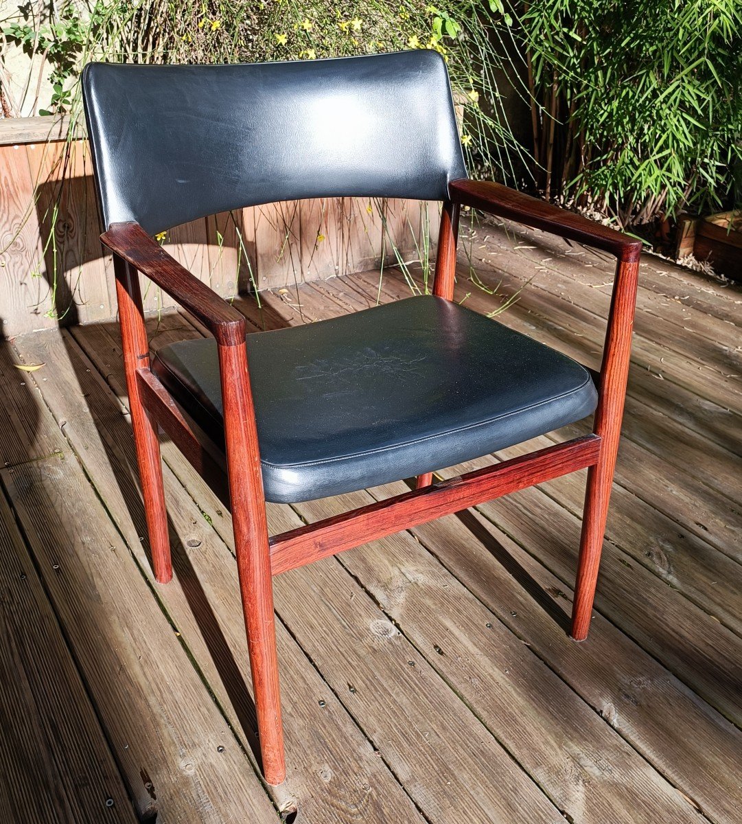 Fauteuil De Bureau - Palissandre - Erik Worts - V. 1960