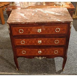 Commode dite d'Entre- Deux - Bois De Rose- Transition - Fin XIX E S