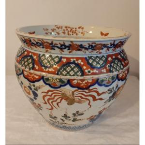 Flowerpot - Porcelain - Imari - Japan - Late 19th C.