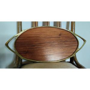 Tray - Mahogany - Maurice Dufrêne - C. 1900.