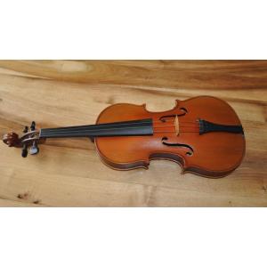 Old Whole Violin 4/4 Brand Signed Breton Patented By Sarm 35.8 Cm Period Early 20th Century