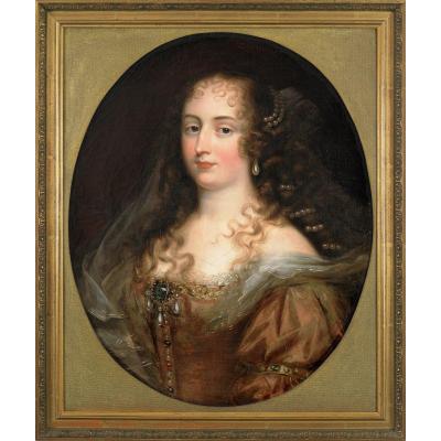 Suiveur De Justus Van Egmont - Portrait d'Une Jeune Femme Aux Perles