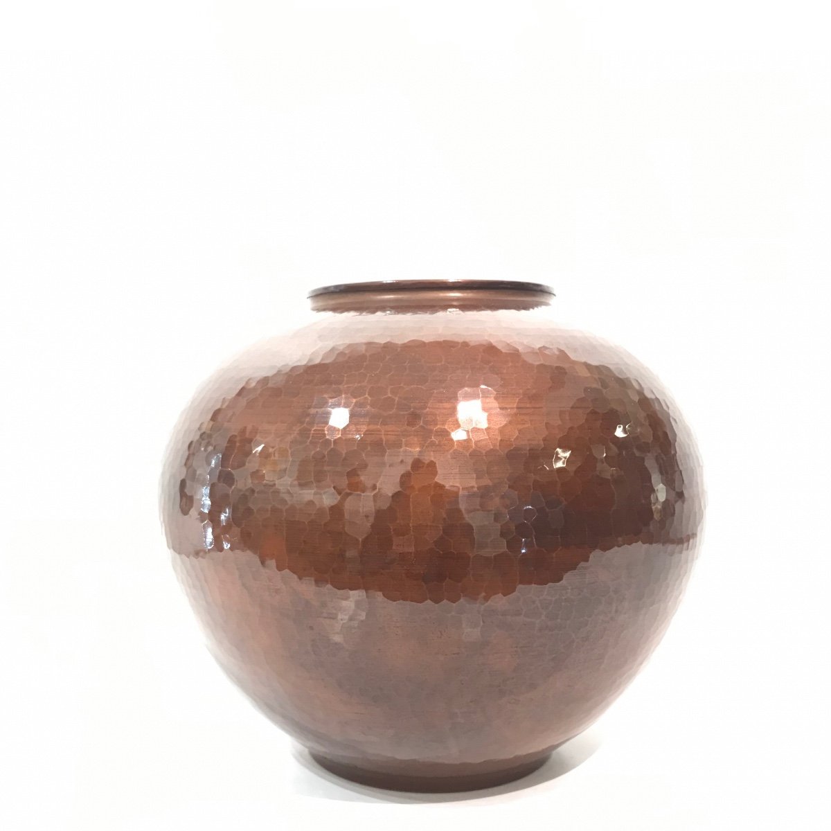 Japanese Hammered Copper Vase - Japan-photo-2