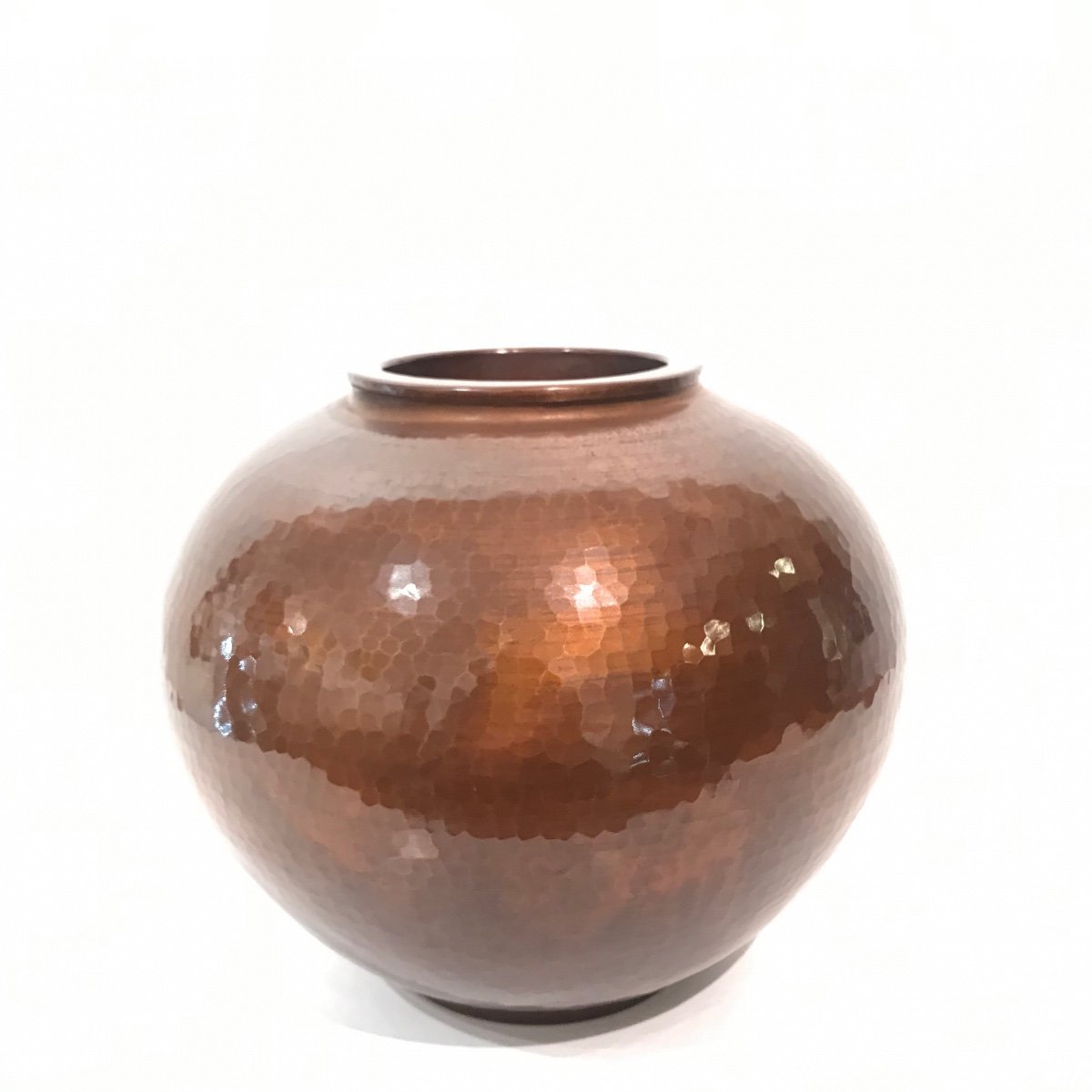 Japanese Hammered Copper Vase - Japan-photo-4