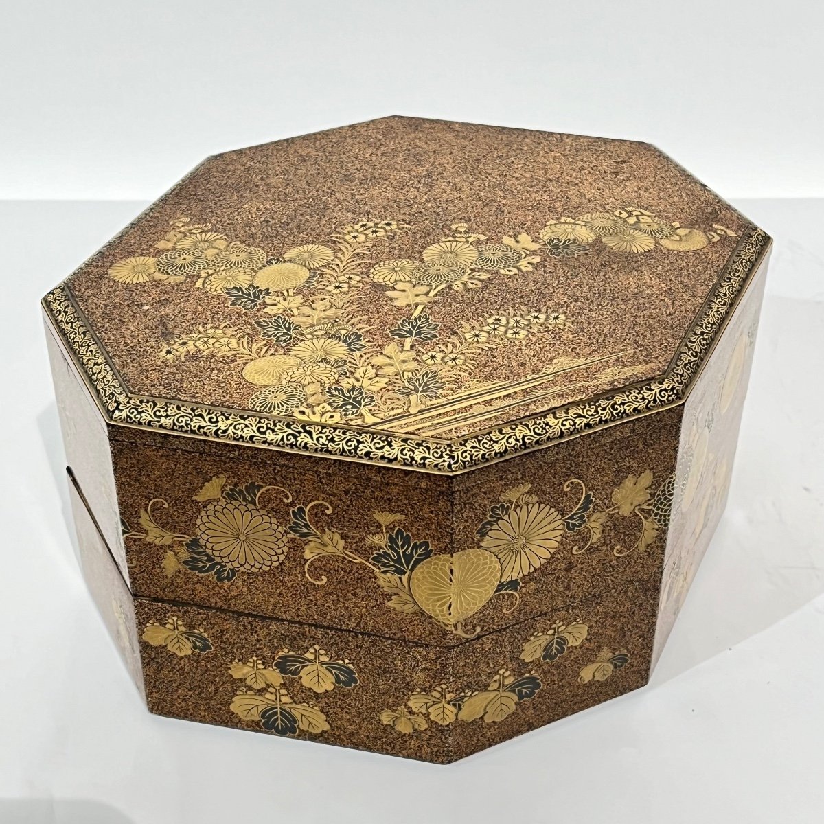 Japanese Lacquered Box 2 Tier Edo - Japan-photo-2