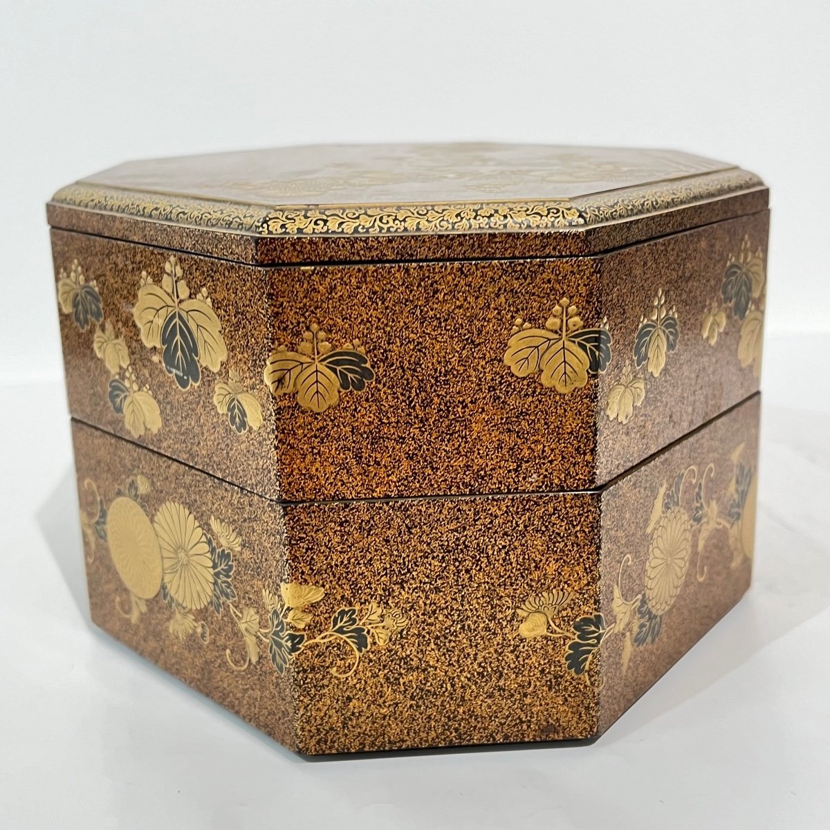 Japanese Lacquered Box 2 Tier Edo - Japan-photo-6