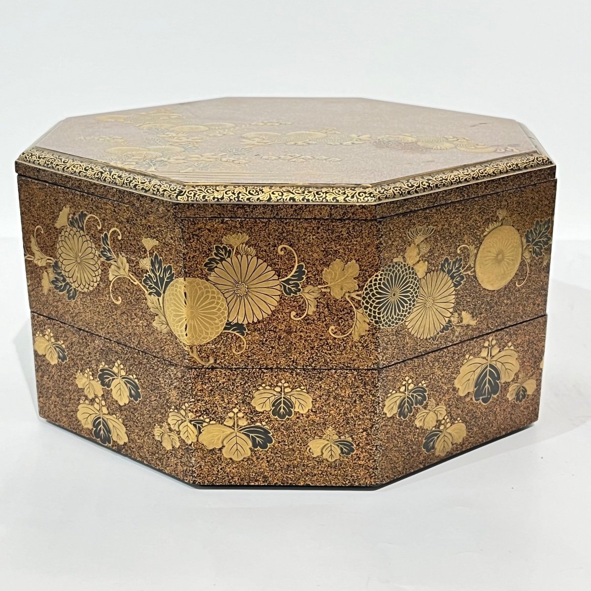 Japanese Lacquered Box 2 Tier Edo - Japan-photo-7