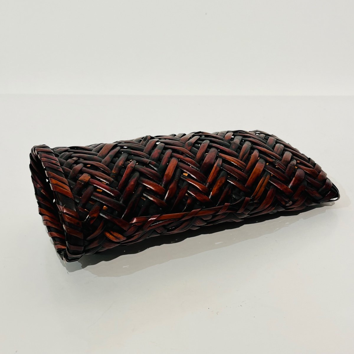 Japanese Wall Vase In Lacquered And Woven Bamboo - Japan-photo-4