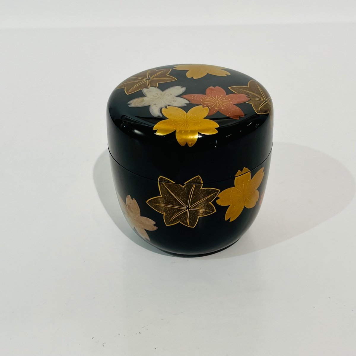 Natsume Japanese Lacquered Box For Macha Momiji And Sakura - Japan-photo-3