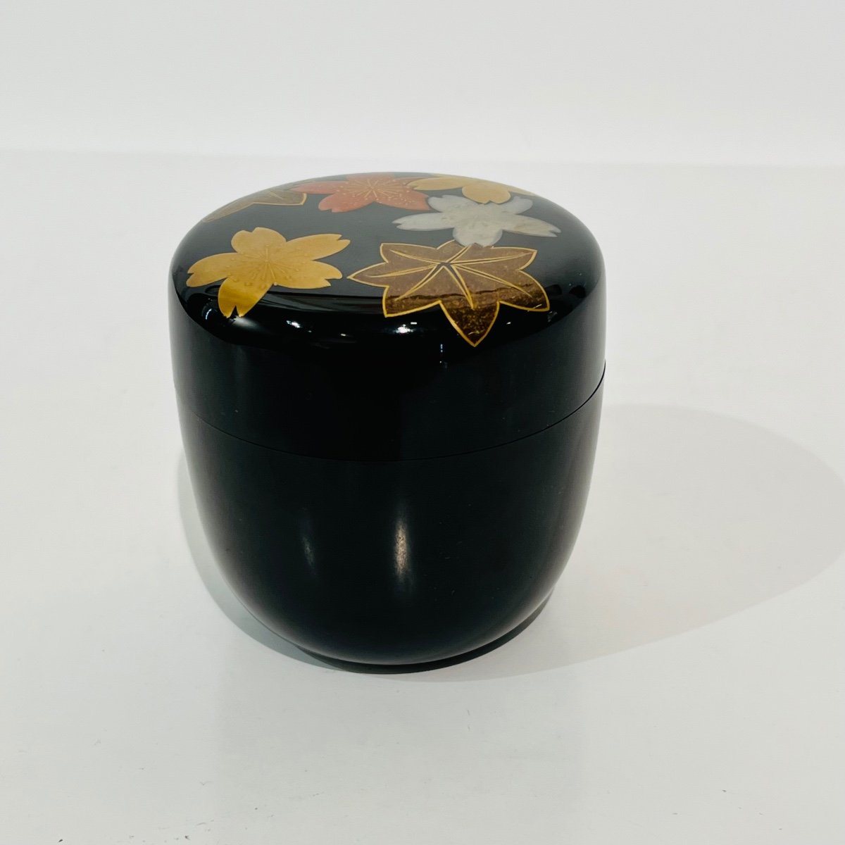 Natsume Japanese Lacquered Box For Macha Momiji And Sakura - Japan-photo-4