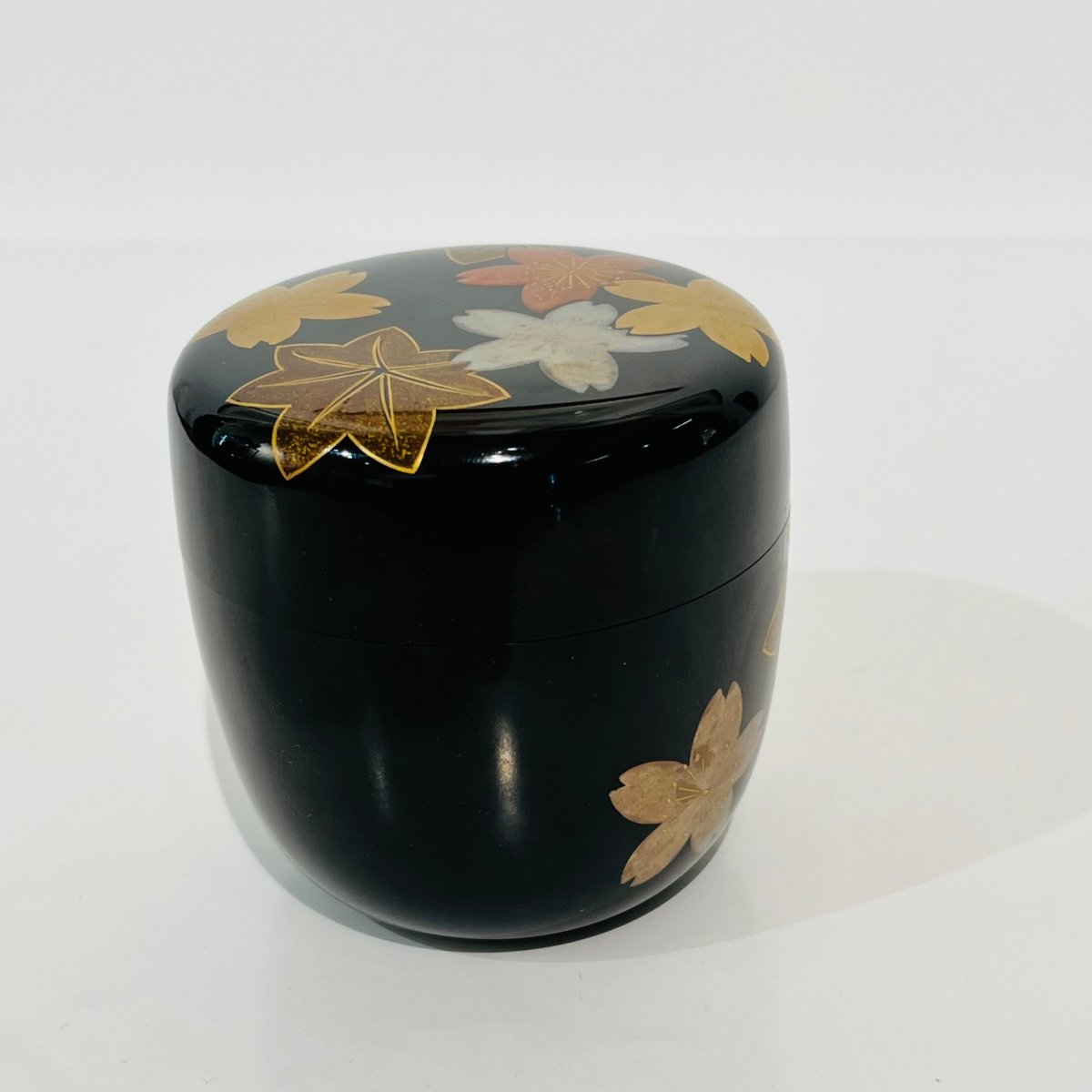 Natsume Japanese Lacquered Box For Macha Momiji And Sakura - Japan-photo-5