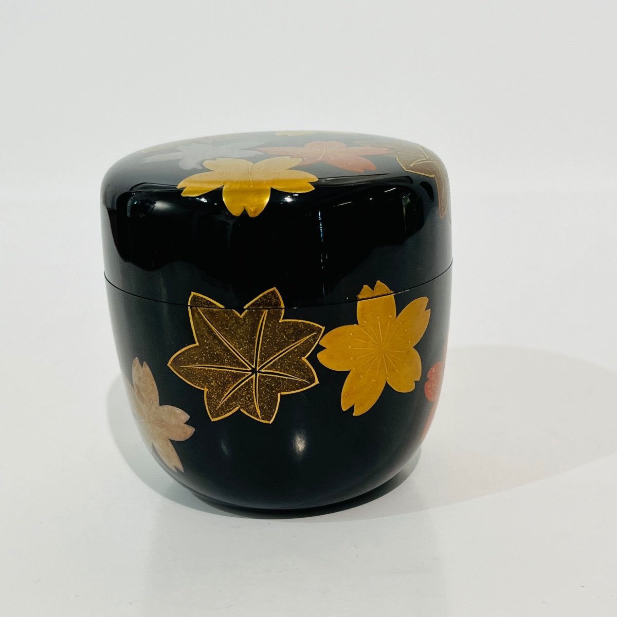 Natsume Japanese Lacquered Box For Macha Momiji And Sakura - Japan-photo-7