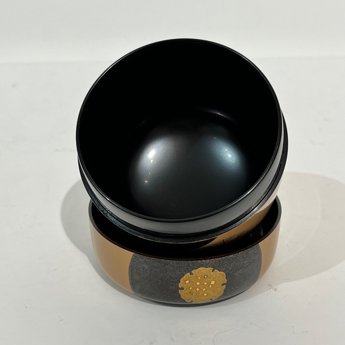 Natsume Japanese Lacquered Wood Tea Box By Chahira Issai - Japan-photo-8