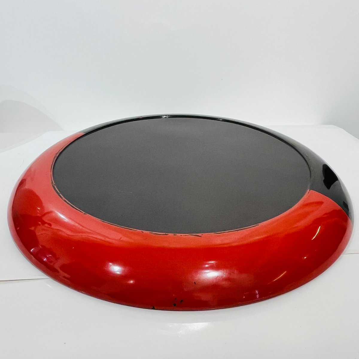 Large Modernist Black And Red Lacquered Japanese Tray - Japan-photo-2