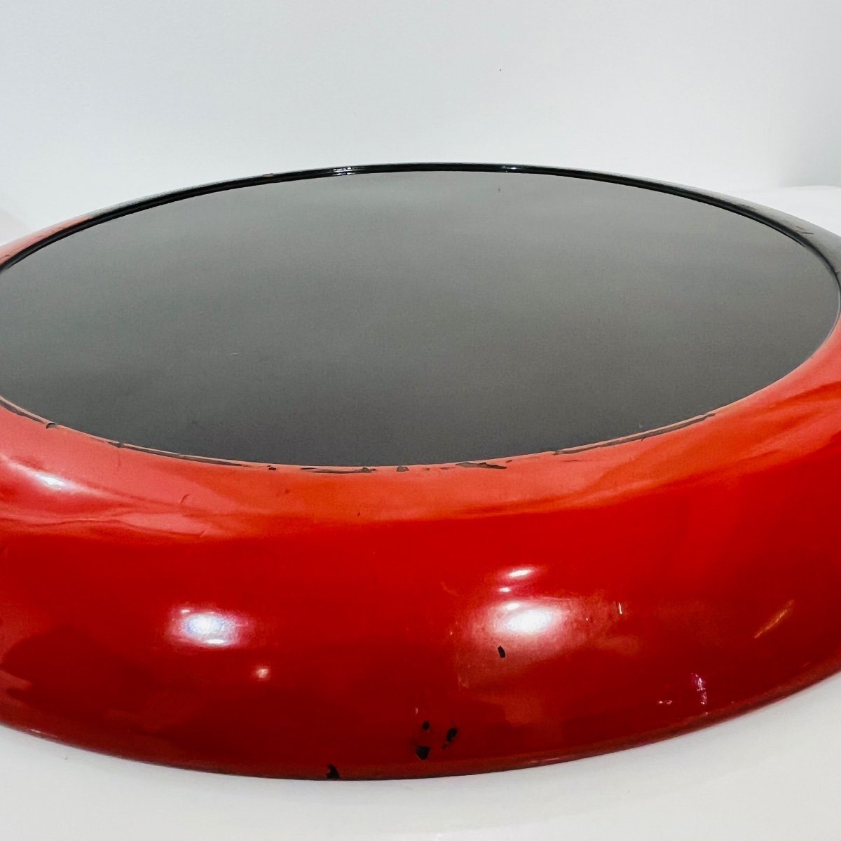 Large Modernist Black And Red Lacquered Japanese Tray - Japan-photo-2