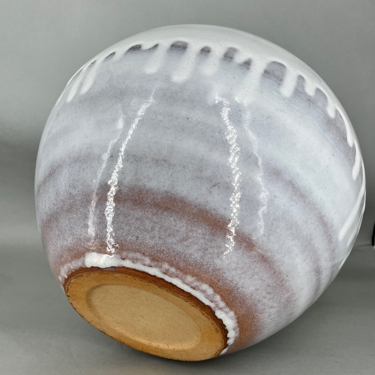 Large Japanese Ceramic Vase By Hagi - Japan-photo-4