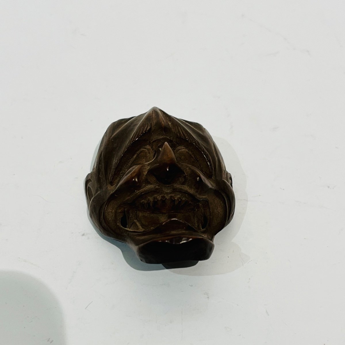 Netsuke En Bois Hannya - Japon-photo-1