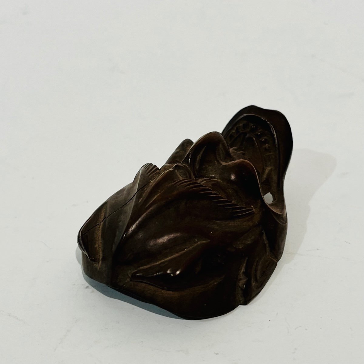 Netsuke En Bois Hannya - Japon-photo-4