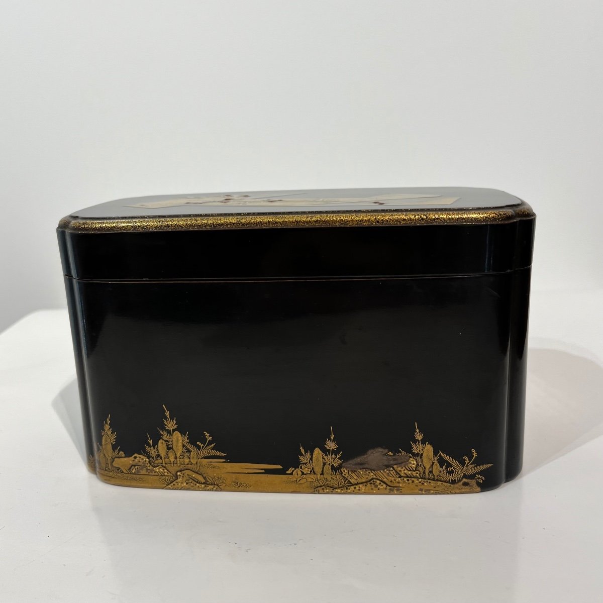 Japanese Lacquered Box And Its Tray Edo - Japan-photo-3