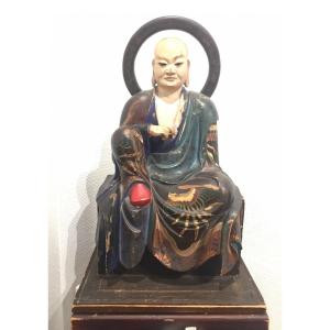 Grande Sculpture Japonaise Bouddhiste - Edo Japon