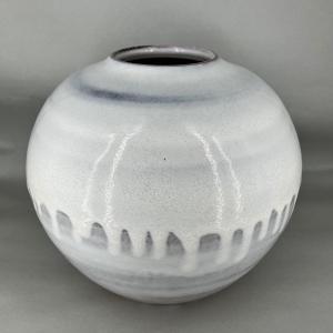 Large Japanese Ceramic Vase By Hagi - Japan