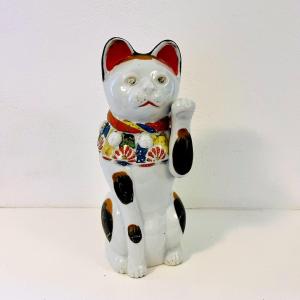 Manekineko Chat Japonais En Porcelaine - Japon