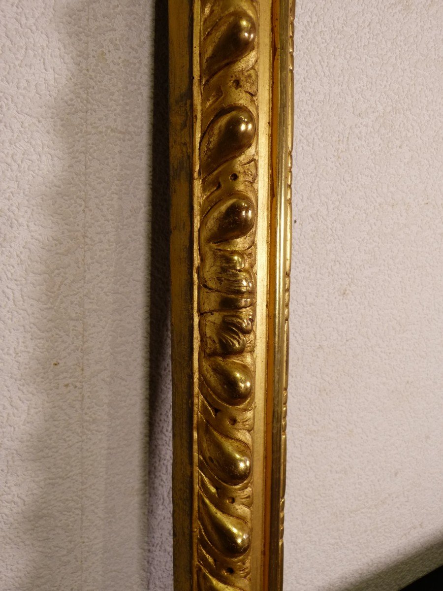 Large Golden Wood Frame 18th 81 X 67 Cm Italy Or Southern Europe Softwood-photo-4