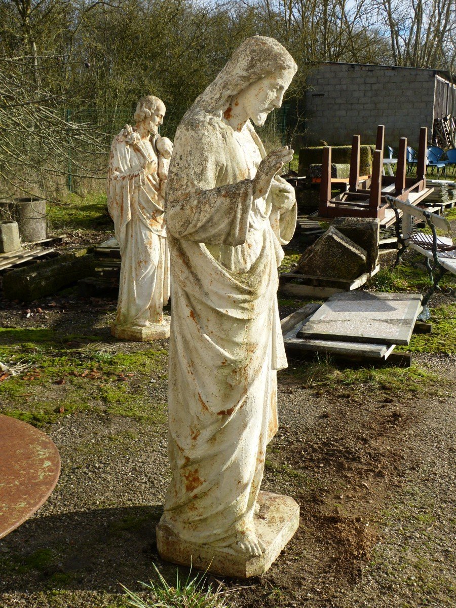 Large Christ In Cast Iron 160 Cm-photo-1