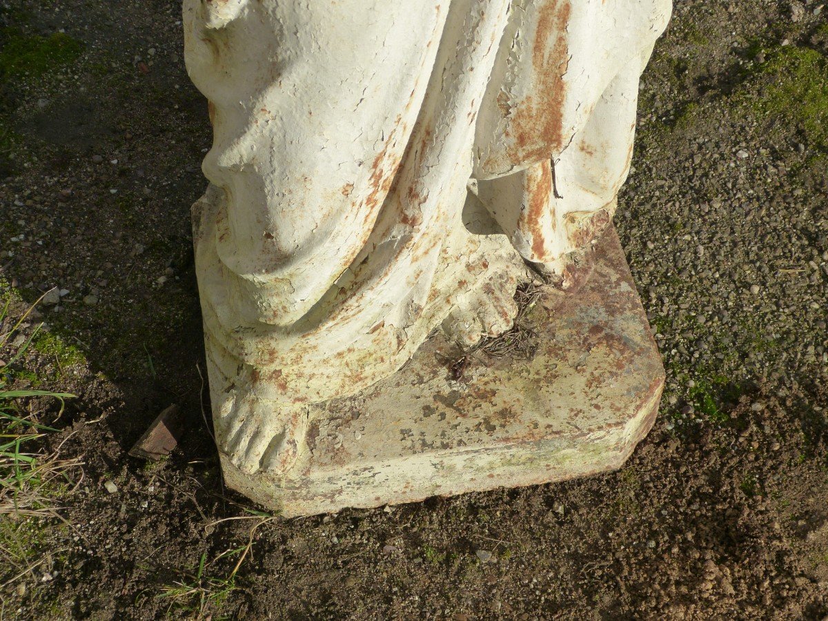 Large Christ In Cast Iron 160 Cm-photo-2