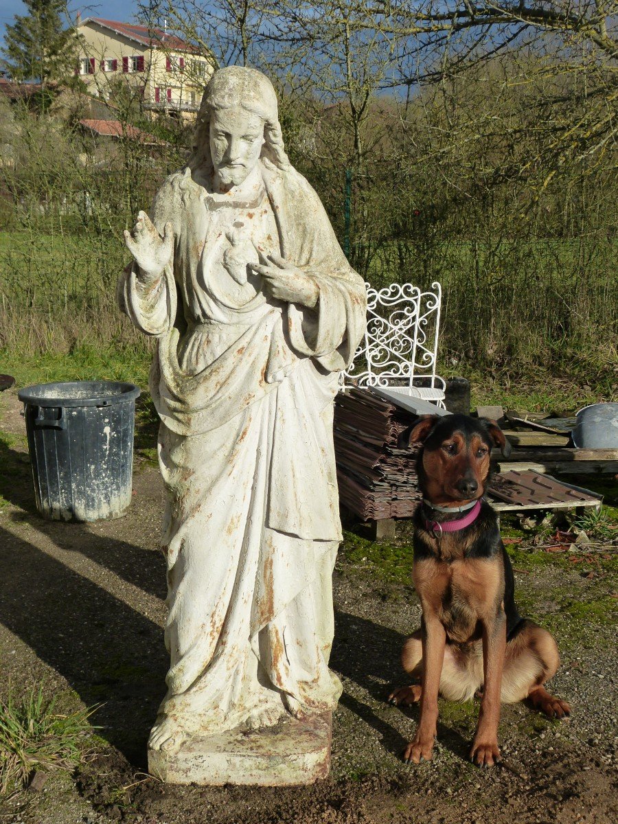 Large Christ In Cast Iron 160 Cm