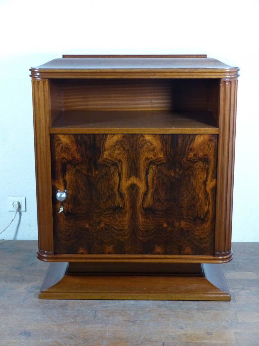 Small Art Deco Mahogany Furniture, Sideboard, Console-photo-2