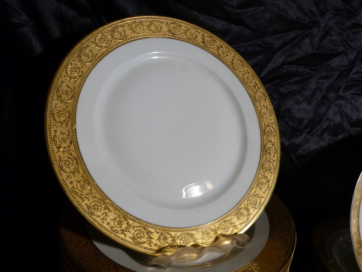 Thistle, Limoges Haviland , Service En Porcelaine 50 Pièces-photo-2