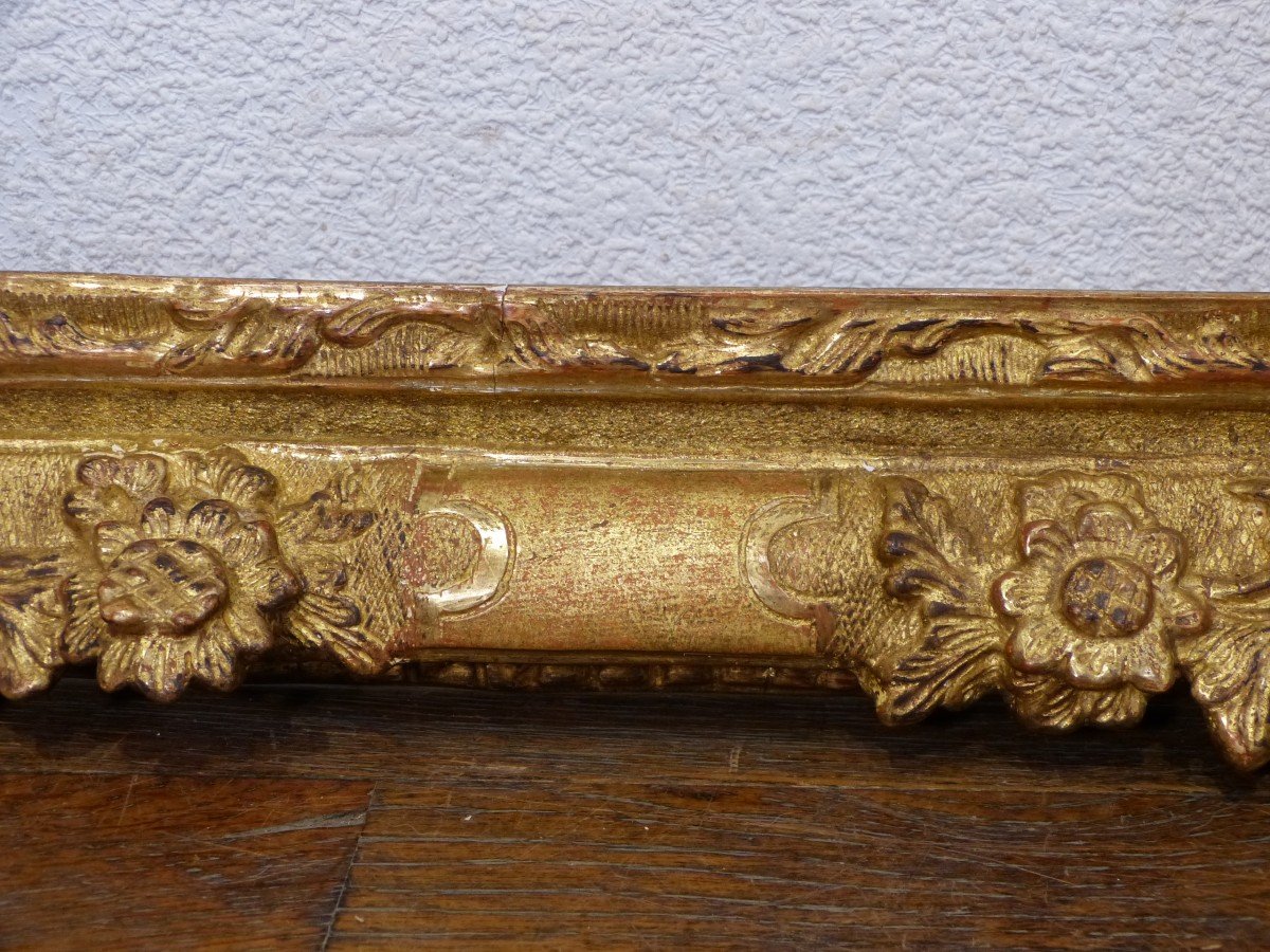 Frame In Golden Wood XVIIIth Century 62.5 X 58 Cm-photo-3