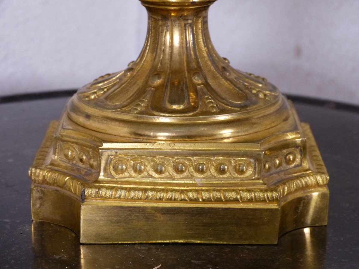 Coupe Porcelaine De Sèvres Napoléon III Montée Bronze Doré-photo-1