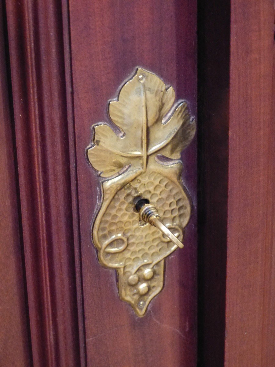 Louis Majorelle , Buffet Art Nouveau En Acajou,décor La Vigne-photo-7