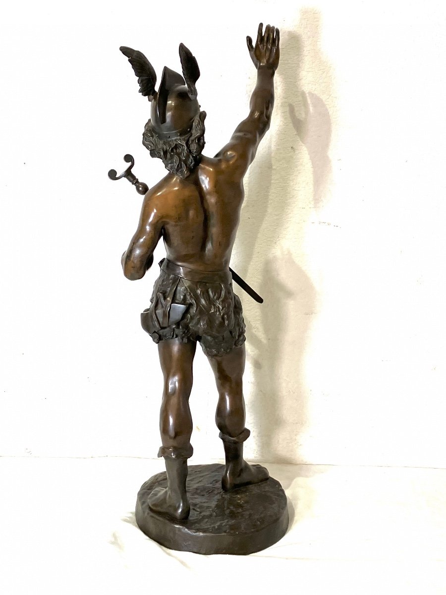 émile Laporte Vercingetorix Bronze 83 Cm-photo-2