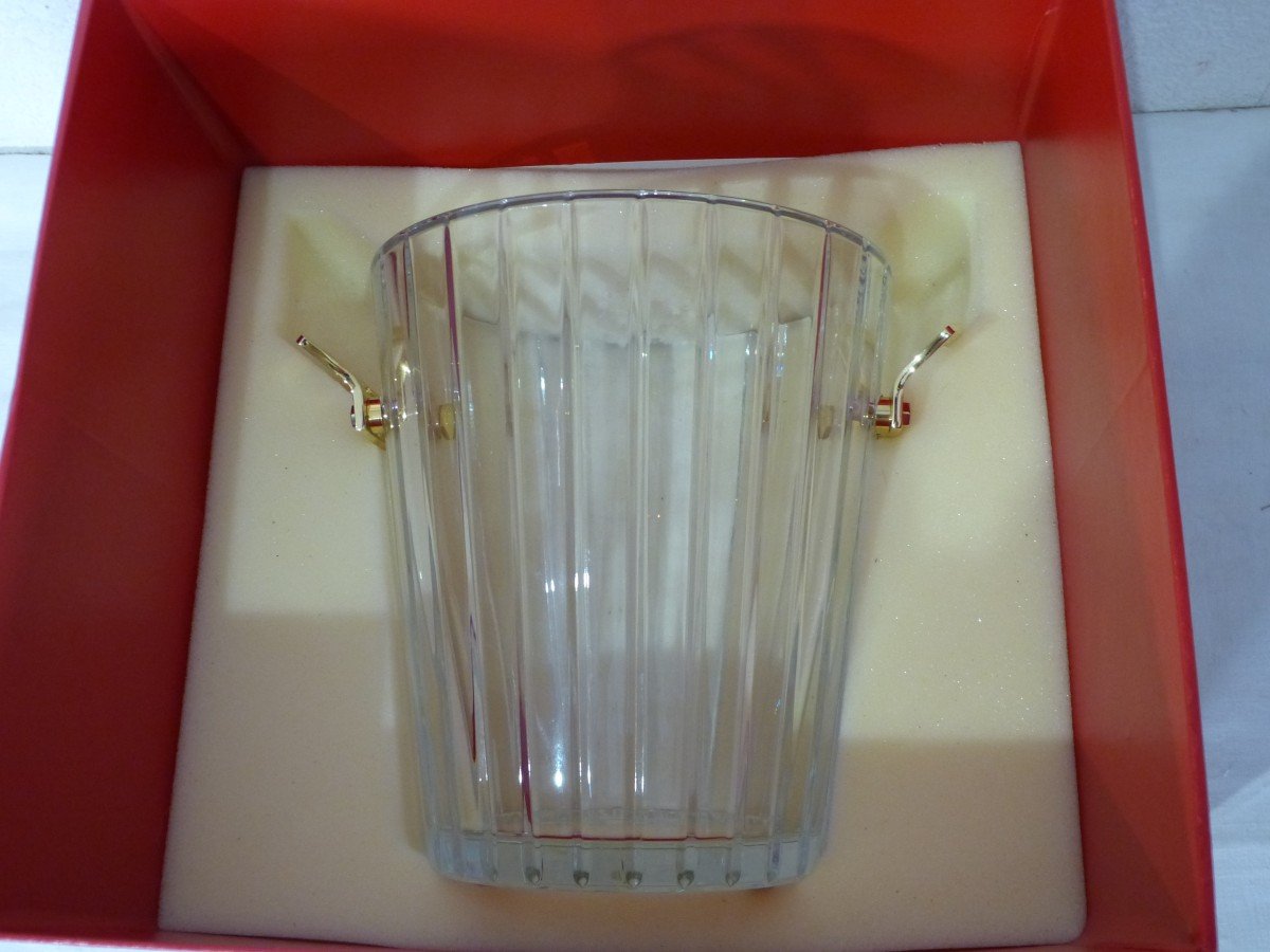 Baccarat Large Champagne Bucket Maxim Model New Condition In Its Box-photo-4