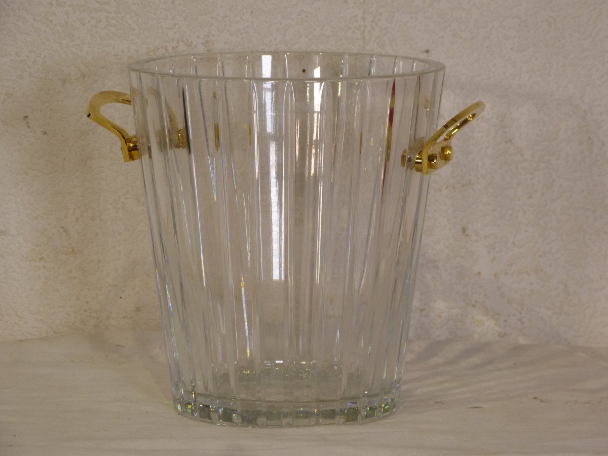 Baccarat Large Champagne Bucket Maxim Model New Condition In Its Box-photo-1