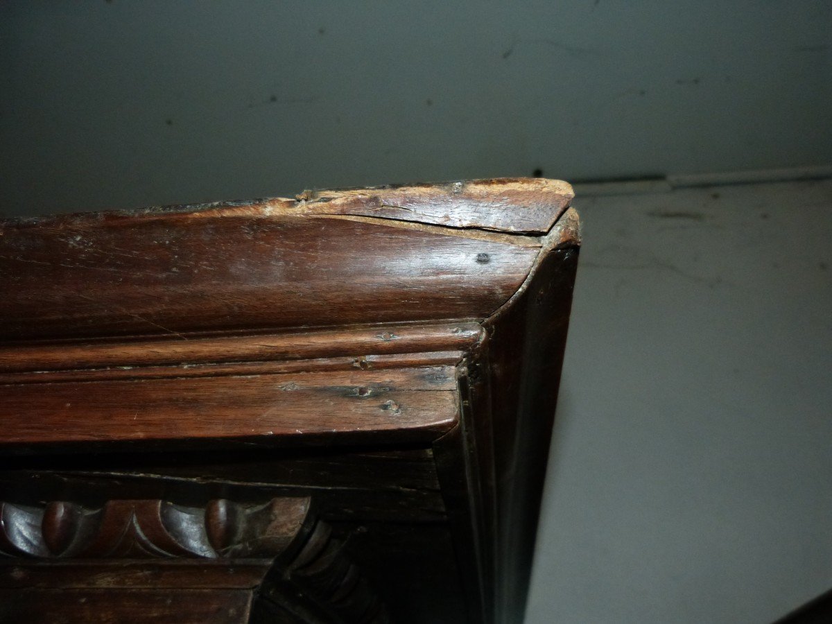 Large Old Walnut Wardrobe Cupboard Front From Germany-photo-6