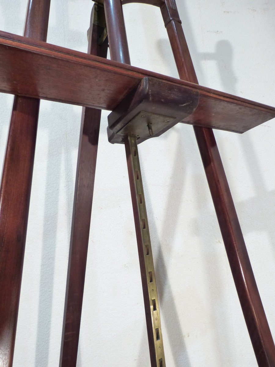 Empire Period Mahogany Swan Neck Easel-photo-1