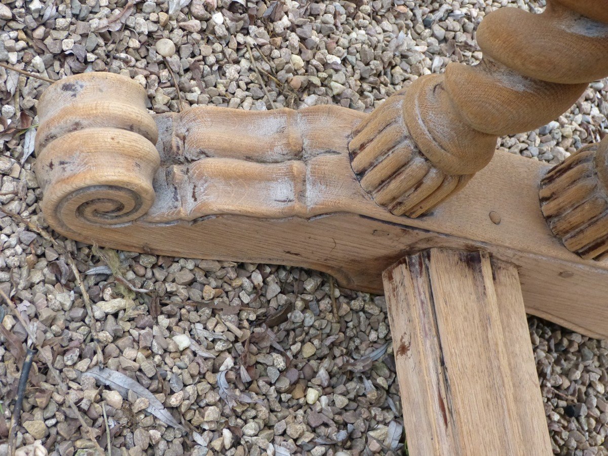 Très Grande Table Château Monastère Ferme 280  Cm  En Chêne -photo-8