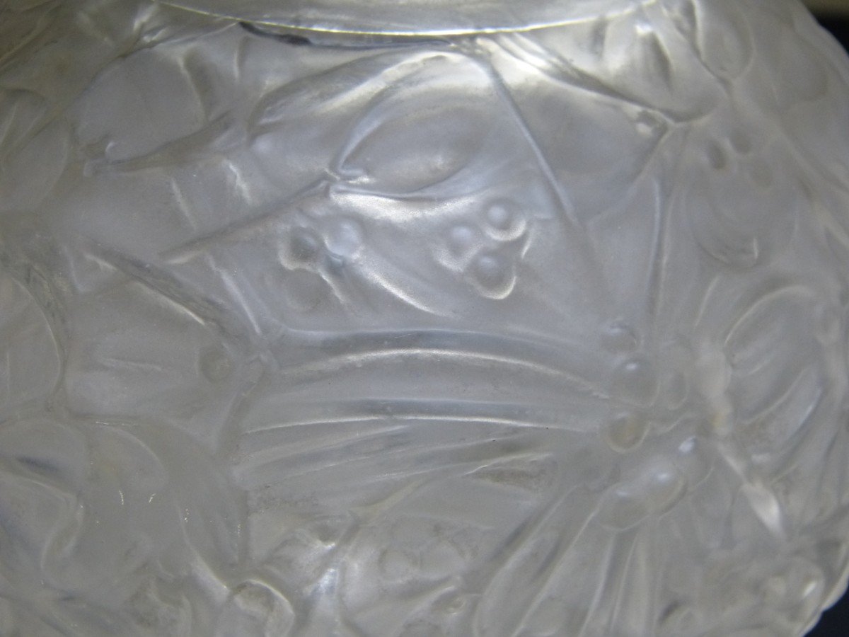 René Lalique Art Nouveau Mistletoe Vase Number 948-photo-4