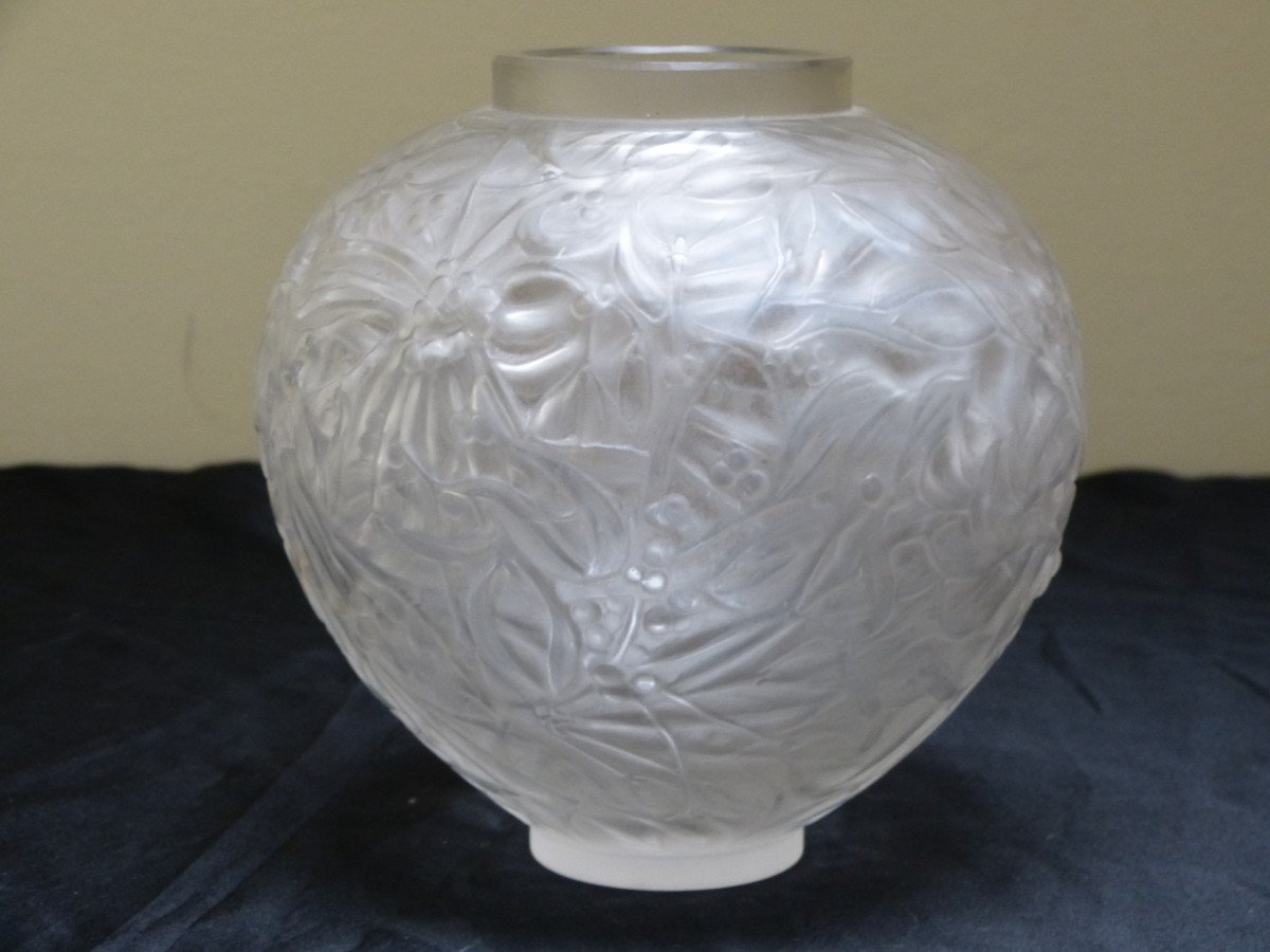 René Lalique Art Nouveau Mistletoe Vase Number 948-photo-2