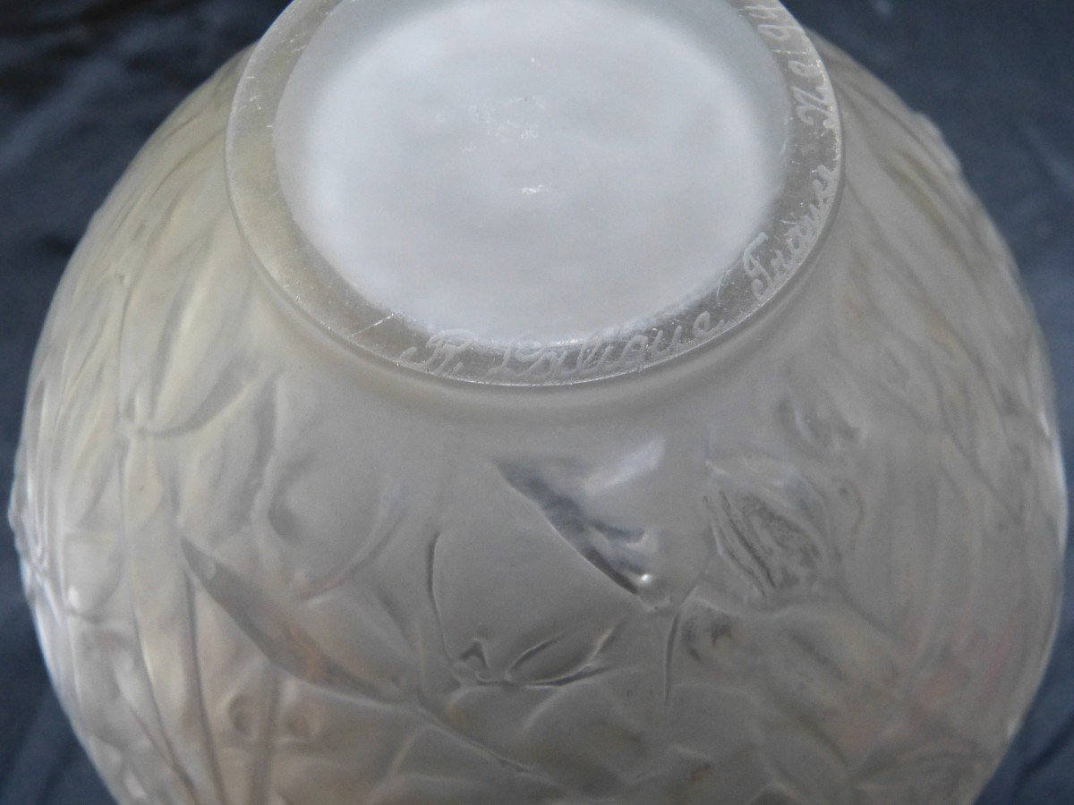 René Lalique Art Nouveau Mistletoe Vase Number 948-photo-3