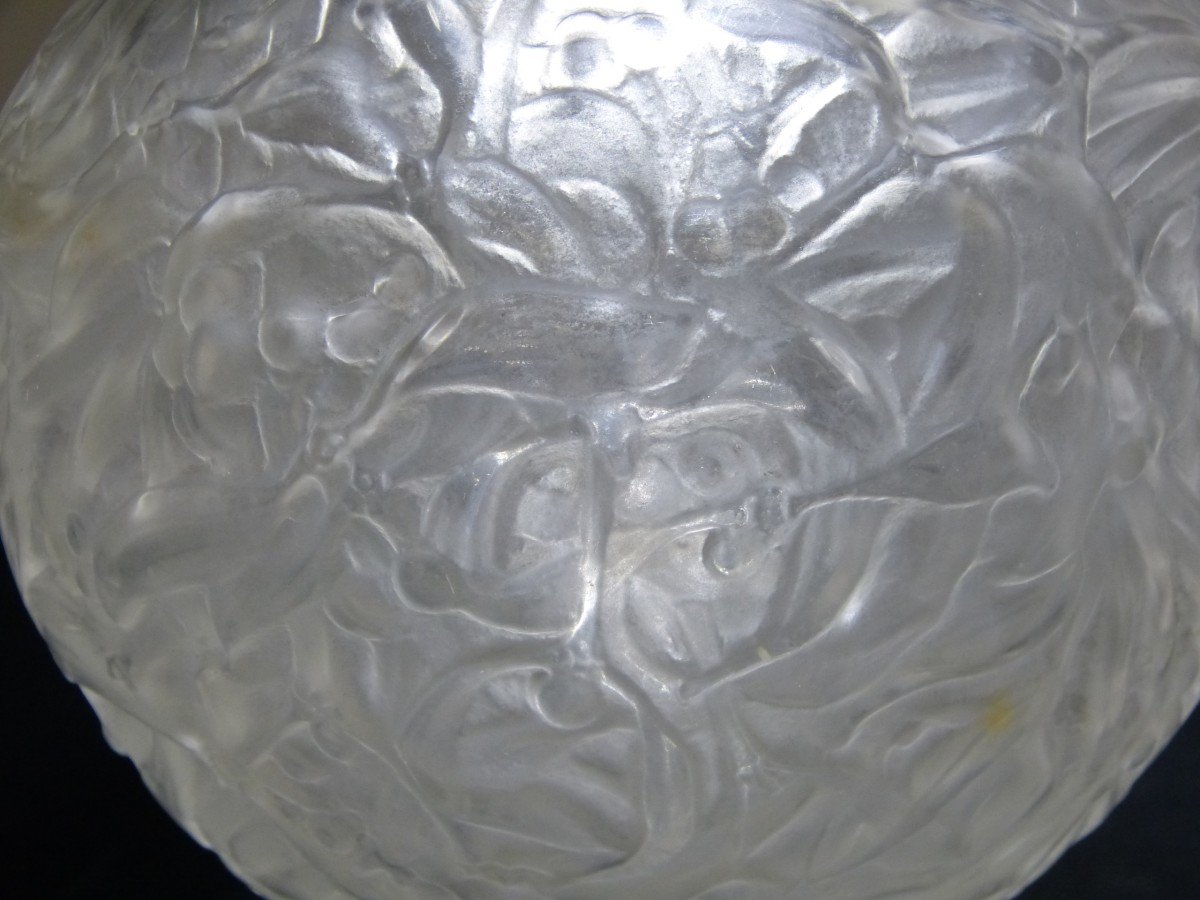 René Lalique Art Nouveau Mistletoe Vase Number 948-photo-5