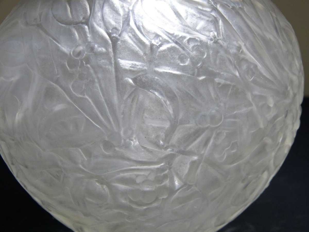 René Lalique Art Nouveau Mistletoe Vase Number 948-photo-6